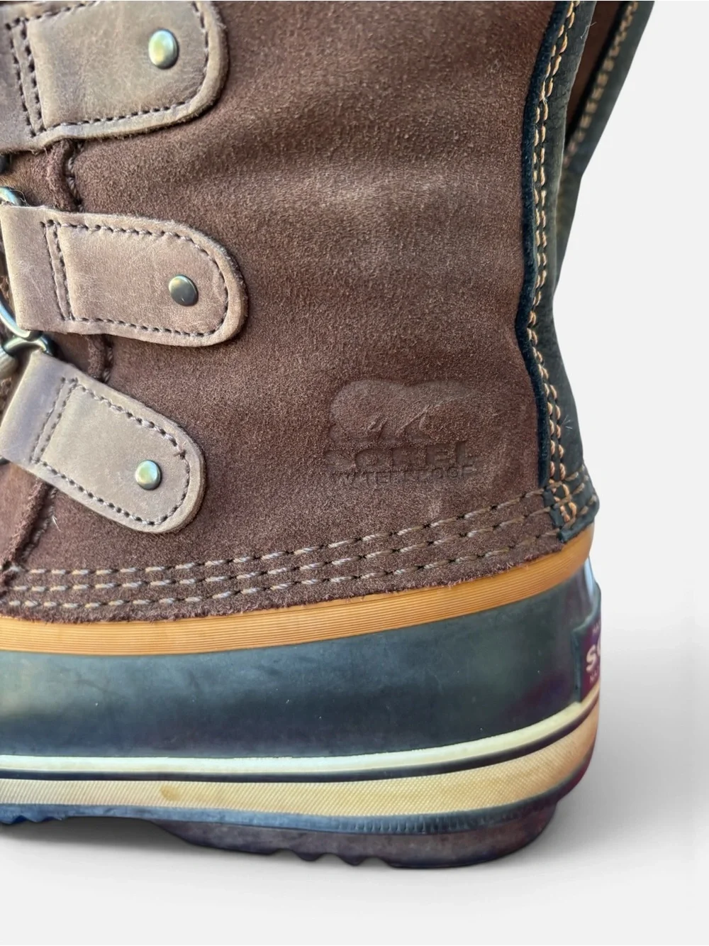 Sorel Joan of Arc Tall Winter Snow Boots in Tobacco Brown